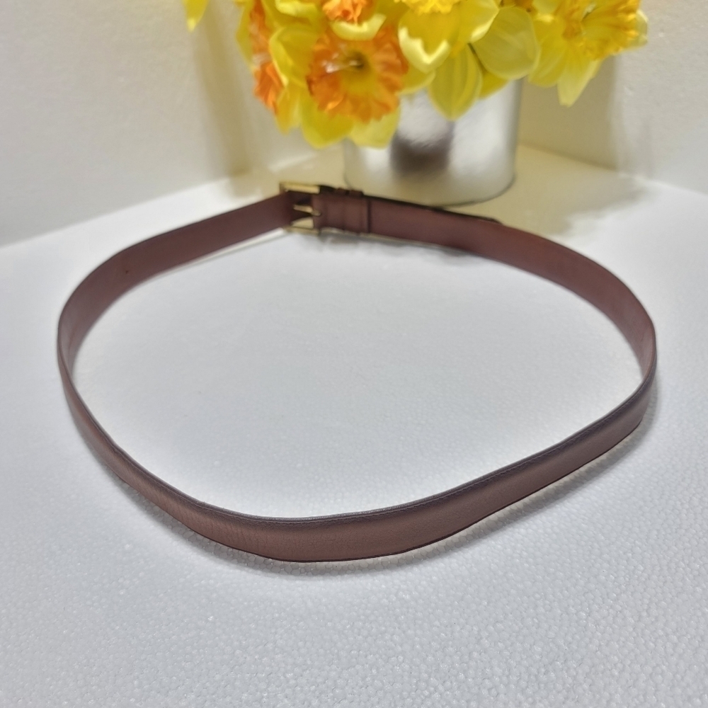 COACH WOMEN BELT 42" 105CM BROWN COLOR - Picture 3 of 12